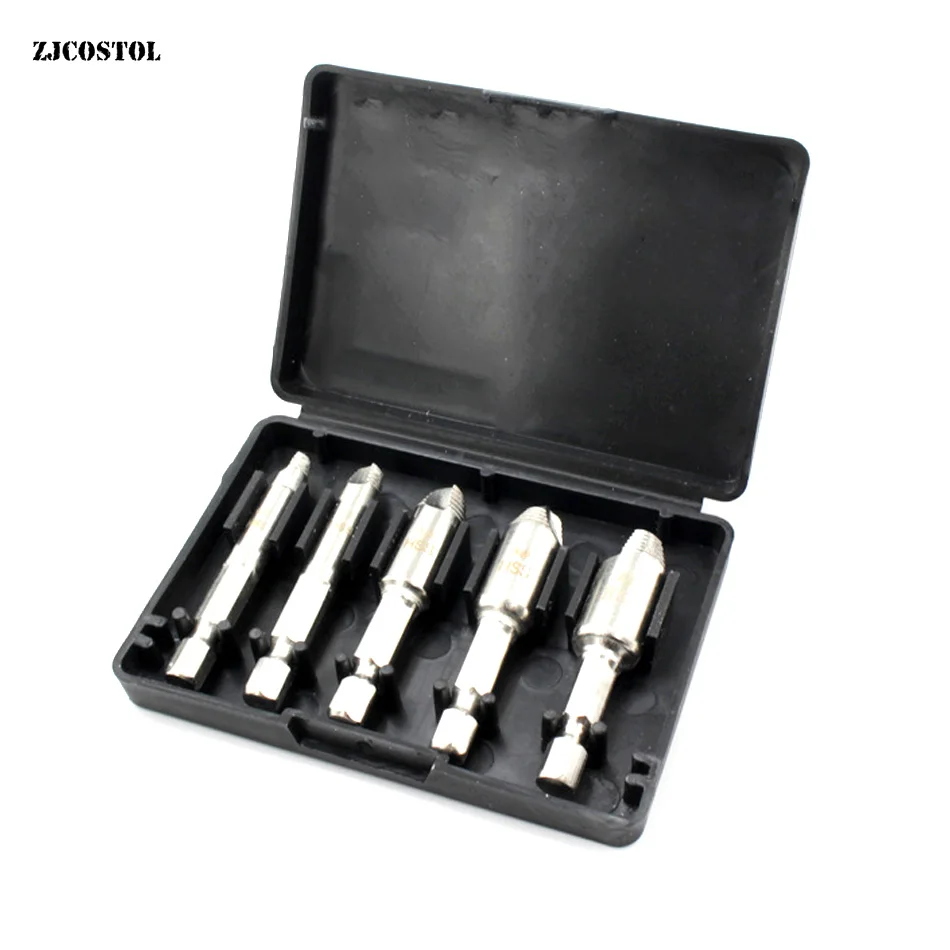 

ZJCOSTOL HSS Extractor сверлильный инструмент для удаления поврежденных винтов шестигранный хвостовик сломанный винт болт экстрактор разборка набо...