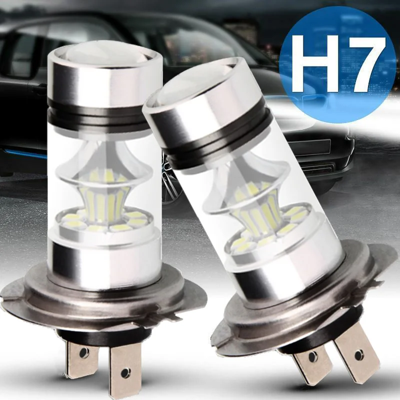GZKAFOLEE 2 шт. H7 H1 H3 H4 H8 H11 9005 9006 светодиодный Автомобильные противотуманные фары 12В 24В