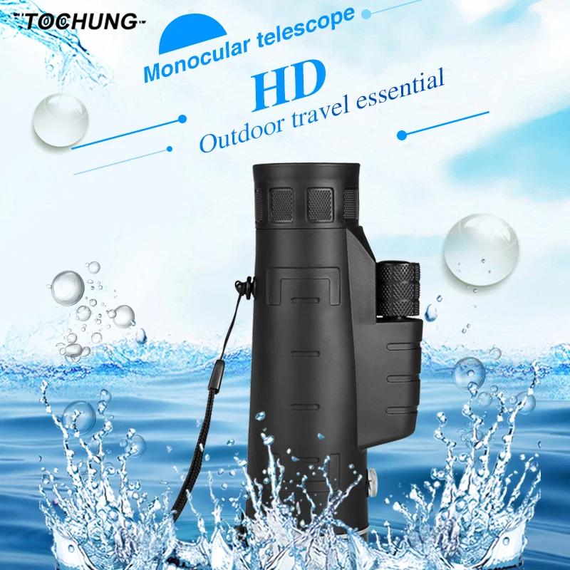 40X60 Monocular HD Night Vision Powerful Scope For Hunting Camping Climbing Fishing Mini Handheld Pocket Bird Watching Binocular |