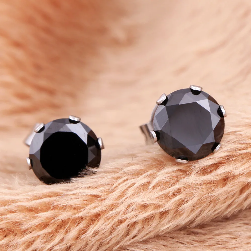 Серьги-пусеты 6 мм 2ct с фианитом супер красивые бесплатная доставка | Украшения и