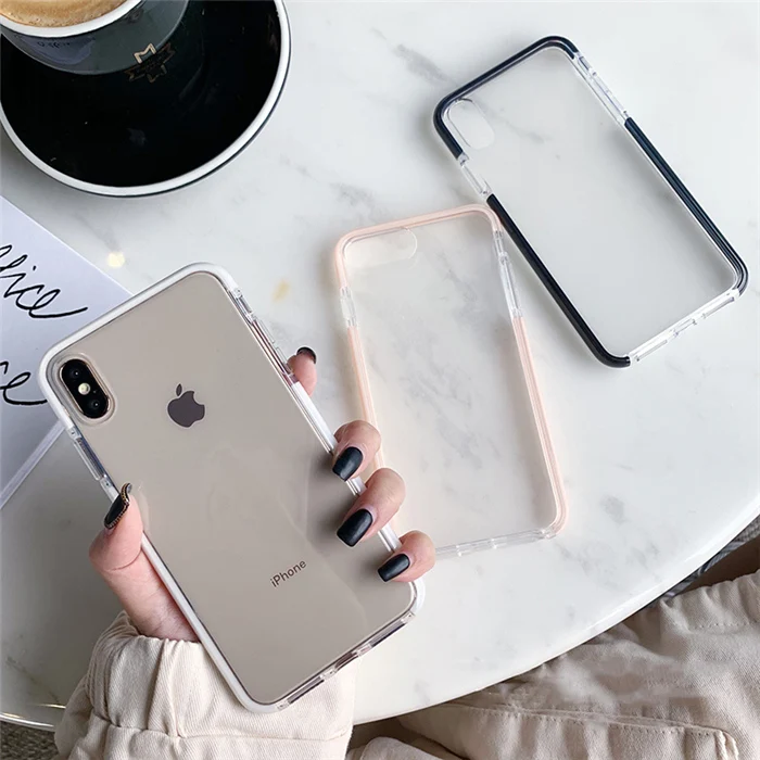 Противоударный чехол для iphone 11 11Pro Max XR XS Max, прозрачный мягкий чехол из ТПУ для iphone 6, 6s, 7, 8 Plus, защитный чехол