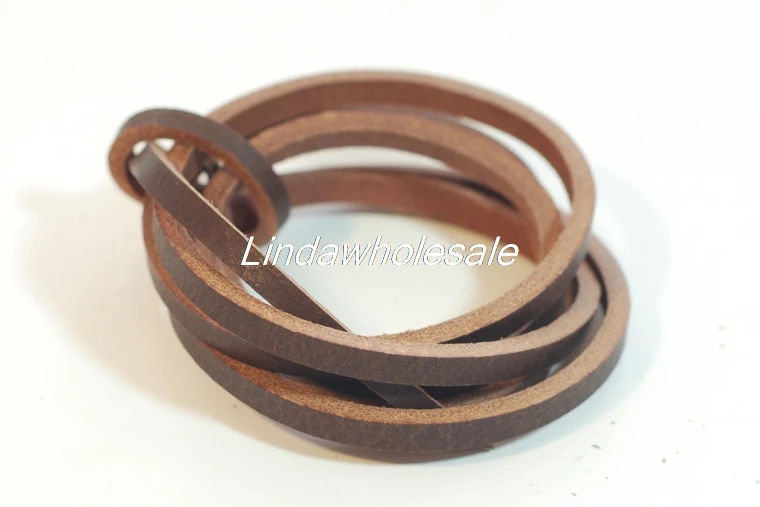 

Dark brown leather strips Thickness 3.5-4mm wide 5mm Length 100cm,leather craft material