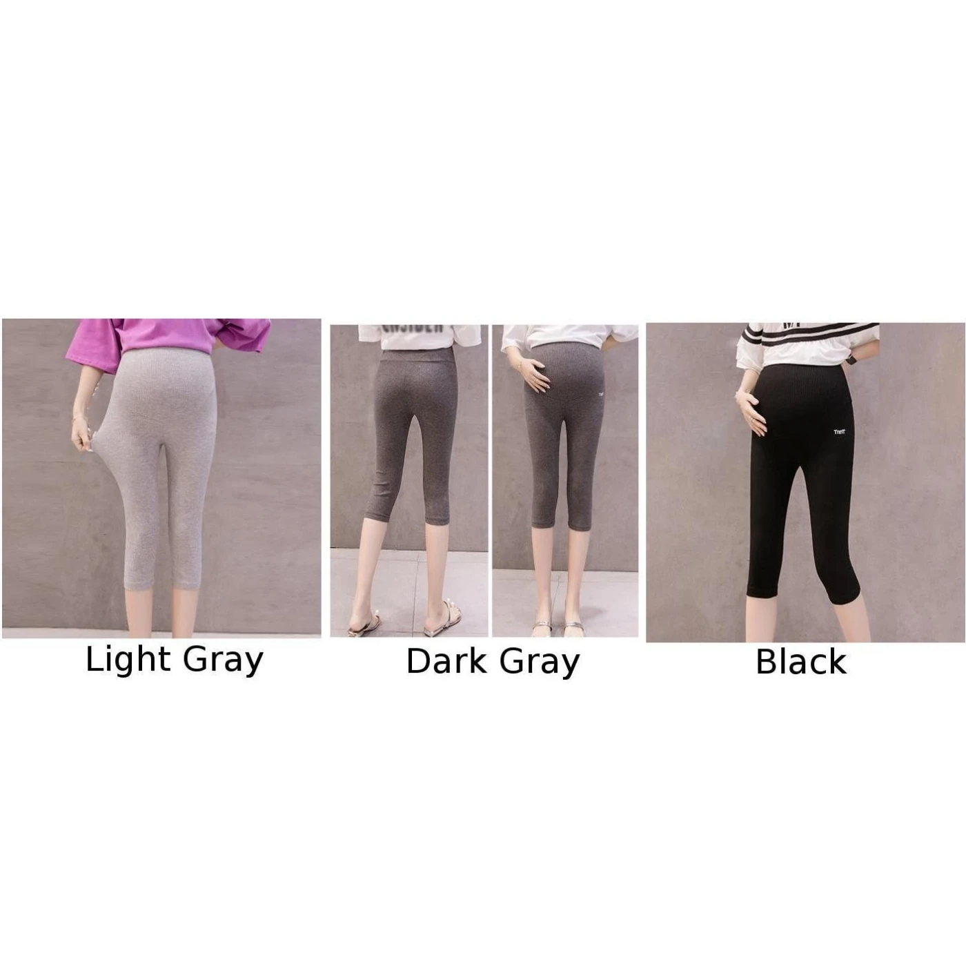 Леггинсы большого размера в полоску для беременных женщин с вышивкой 2019 Летние