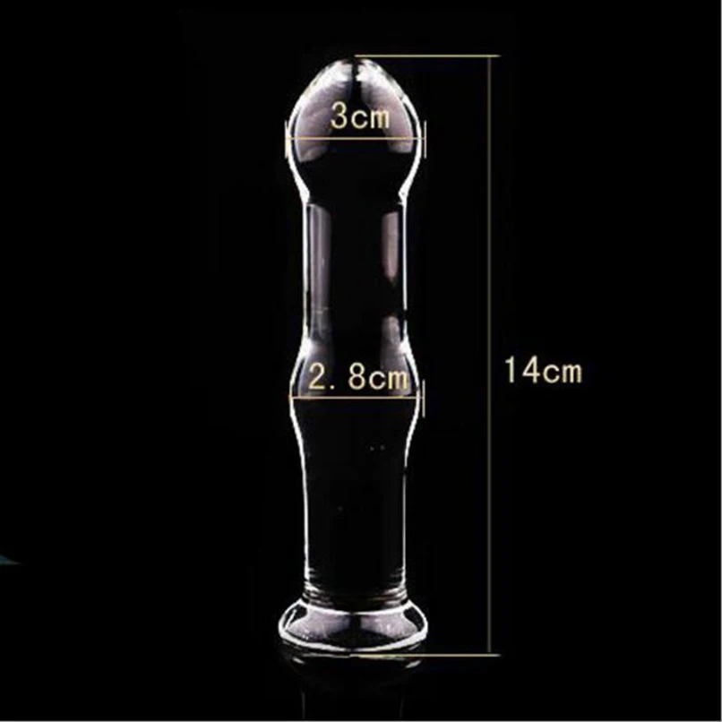 14*3cm Glass Anal Butt Plug Adult Male Female Masturbation Crystal Dildo Sex Products Ass Toys for Women Men Wand | Красота и