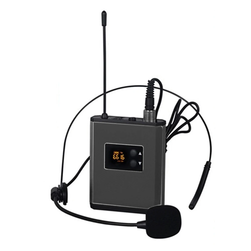 Беспроводная гарнитура UHF портативная микрофонная система Recharage с речевым