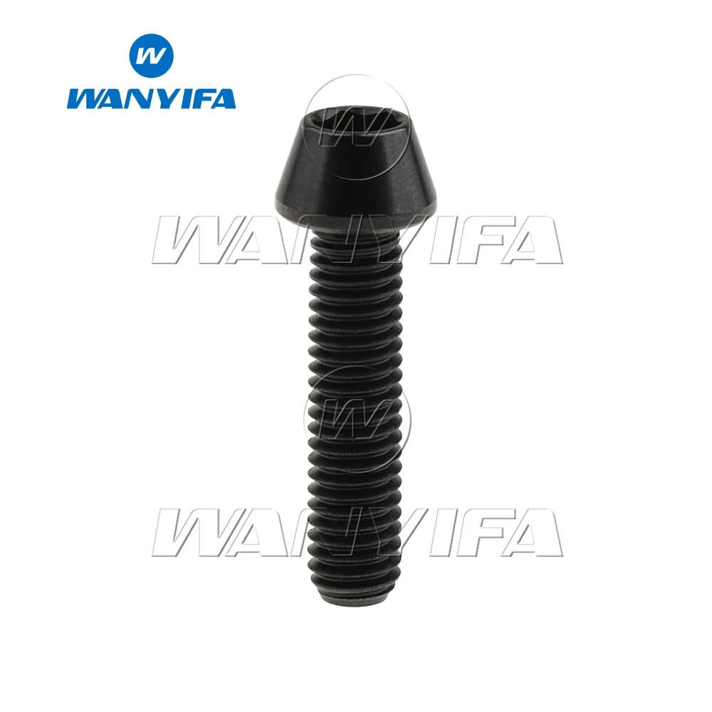 Титановый болт Wanyifa M6x 10 15 16 18 20 25 30 35 40 45 50 55 60 65 мм шестигранный ключ с конической
