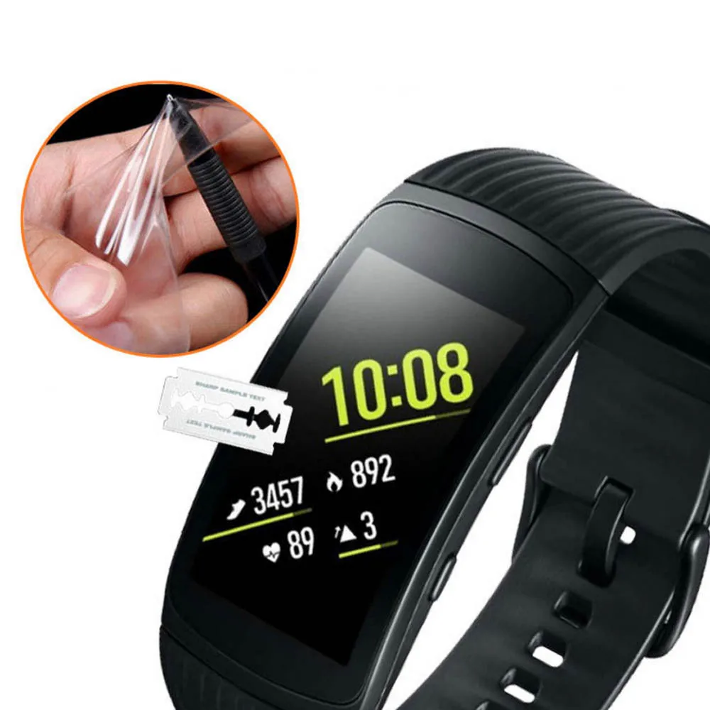 Защитная пленка для смарт браслета 3 шт. Samsung Galaxy Gear Fit2 Pro Fit 2 HD защита ультратонкая