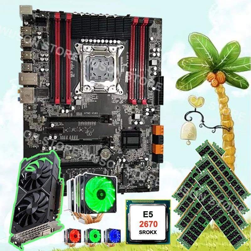Рекомендуем купить материнскую плату Runing X79 материнская плата CPU Xeon 2670 C2 2 6 GHz с