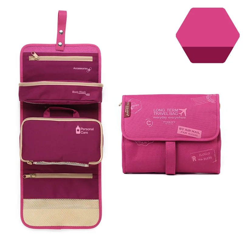 travel cosmetic bag for women men unisex high quality waterproof oxford big capacity makeup bags toiletries organizer storage | Багаж и
