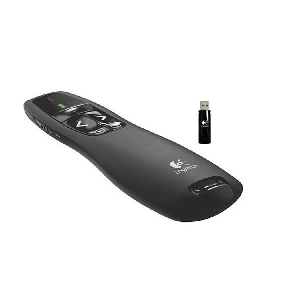 2015 лазерная ручка Logitech R400 2.4 г рф мини беспроводная указка ведущий с из