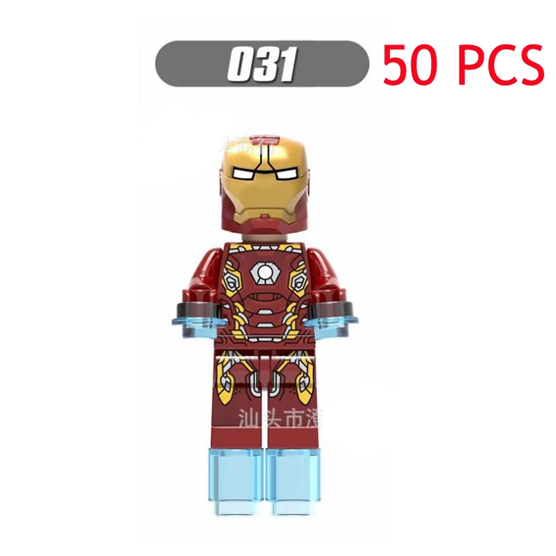 50 шт. Продажа Железный человек Патриот Mark цифры Ironman Совместимость Legoe Super Heroes