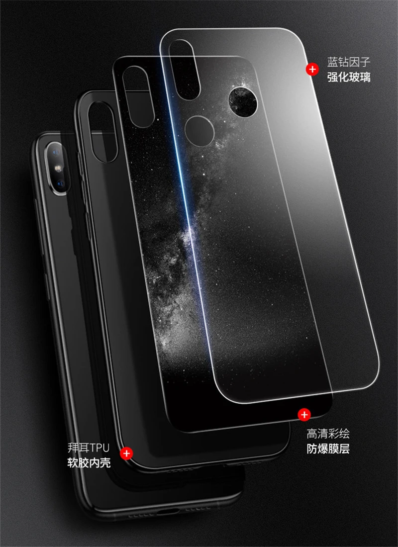 Aixuan стеклянный чехол для Xiaomi mi x 3 Xiaomi mi x 3 mi x3 Aixuan чехол из закаленного стекла силиконовый защитный полный чехол s