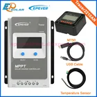 Контроллер EPEVER EPsolar MPPT солнечный регулятор отслеживания 12 В24 В автоматического типа, ЖК-экран, пульт дистанционного управления MT50, USB-кабель