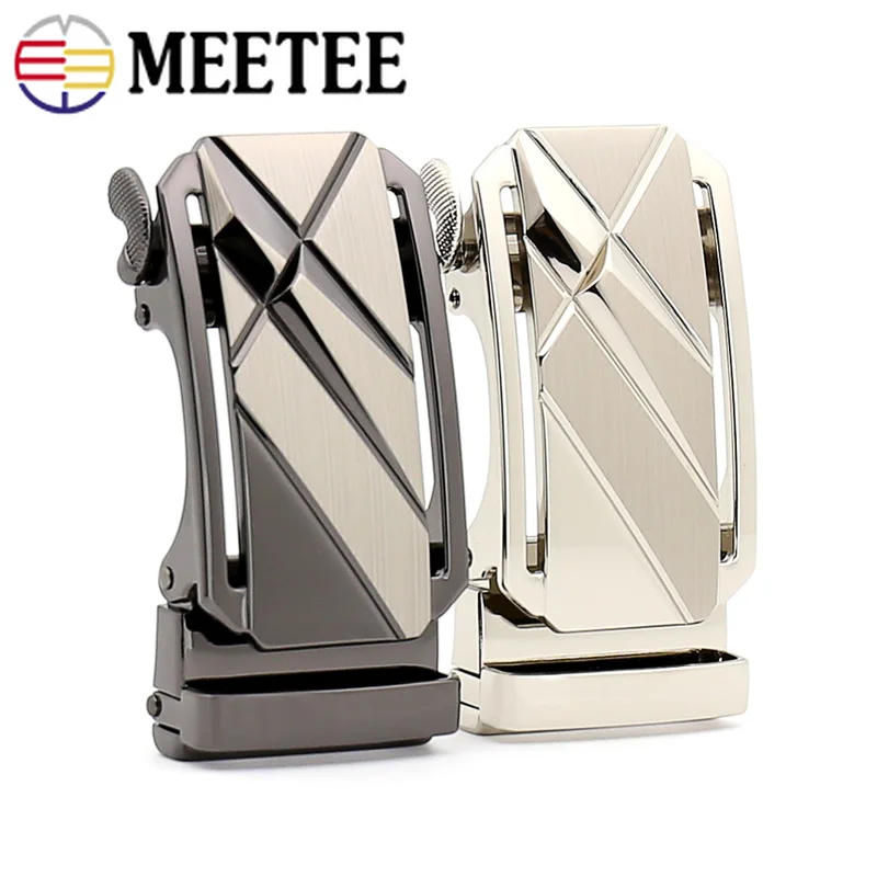 Meetee, 1 шт./3 шт., 35 мм, модные мужские пряжки из сплава, автоматическая пряжка, головка для 33-34 мм, ремень, сделай сам, кожа, ремесло, декоративная фурнитура