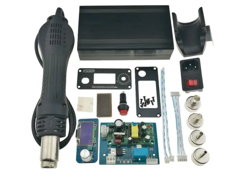 KSGER фена SMD станция контроллер DIY наборы электроинструментов сушилка для пайки OLED сварочный инструмент ручка насадки