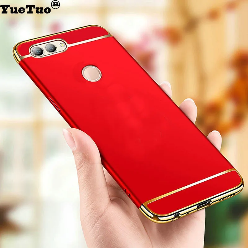 YueTuo Luxury Original ShockProof case For huawei y5 y6 y7 2017 pro prime y9 2018 2019 armor hard slim phone back coque cover |