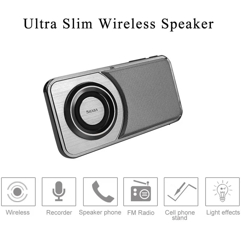 Ihens5 R2 тонкий Портативный Карманный bluetooth динамик с телефона Стенд FM Саундбар caixa de