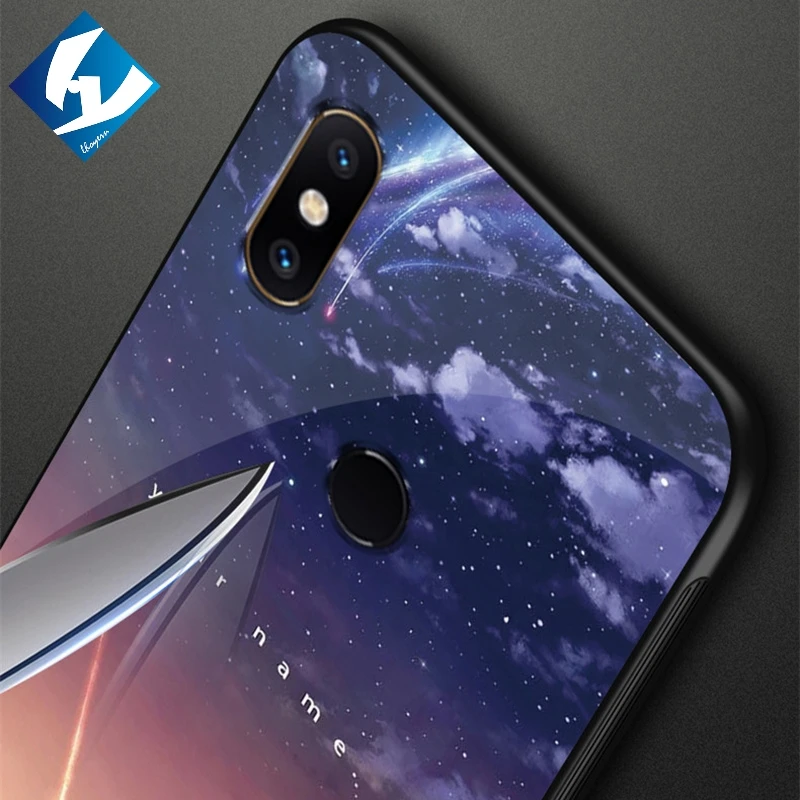 Узор Роскошный чехол для Xiaomi mi Mix 2 s Чехол закаленное стекло защитный