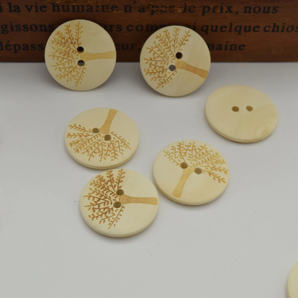 200 шт. деревянные пуговицы с двумя отверстиями 20/25/30 мм|button tree|wooden buttons30mm wooden buttons |