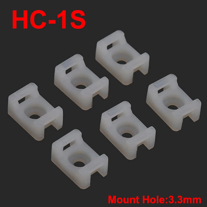 100 шт. 15x10x7 мм 15*10*7 HC 1 белый 3 5 винтовое отверстие нейлоновое пластиковое седло