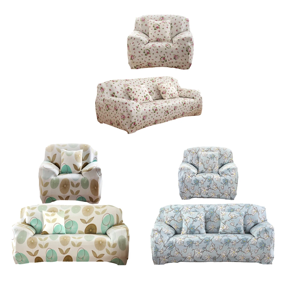Чехол с принтом полиэфирный чехол для дивана из спандекса большой Loveseat 1/2/3
