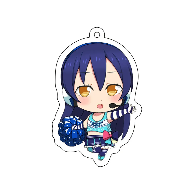 Акриловая цепочка для ключей Love Live Kotori Minami Nico Cheer двухсторонний брелок девочек
