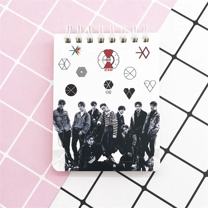 EXO Kpop GOT7 SEVENTEEN EXO TWICE BLACKPINK мягкая записная книжка офисы школьные принадлежности Инструменты - Цвет: EXO