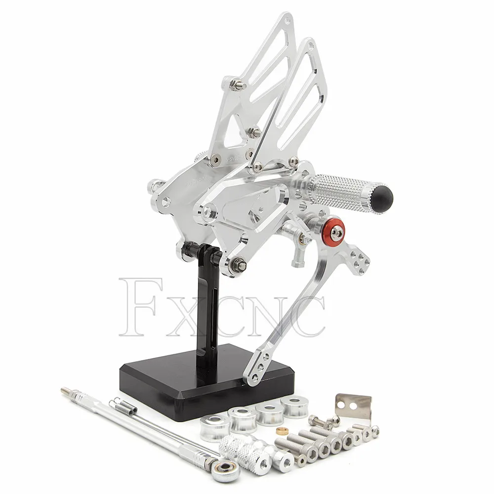 CNC Алюминий Регулируемый мотоцикл для отдыха комплект для ног подножки Rearset для Suzuki SV650 SV 650