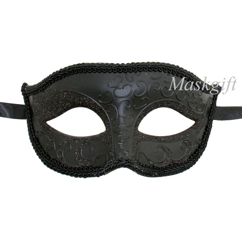 Новинка 2017 роскошная черная маска для вечевечерние НКИ Хэллоуина бесплатная