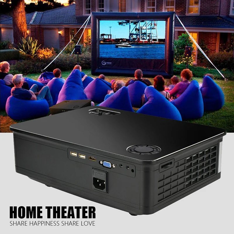 Проектор Wejoy LCD L2 для домашнего кинотеатра проектор 1280*768 USB/HD/AV/VGA Wi Fi видеопроектор