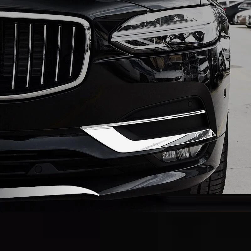 Передняя крышка лампы Foglight рамка отделка украшения для Volvo S90 V90 2017 2018