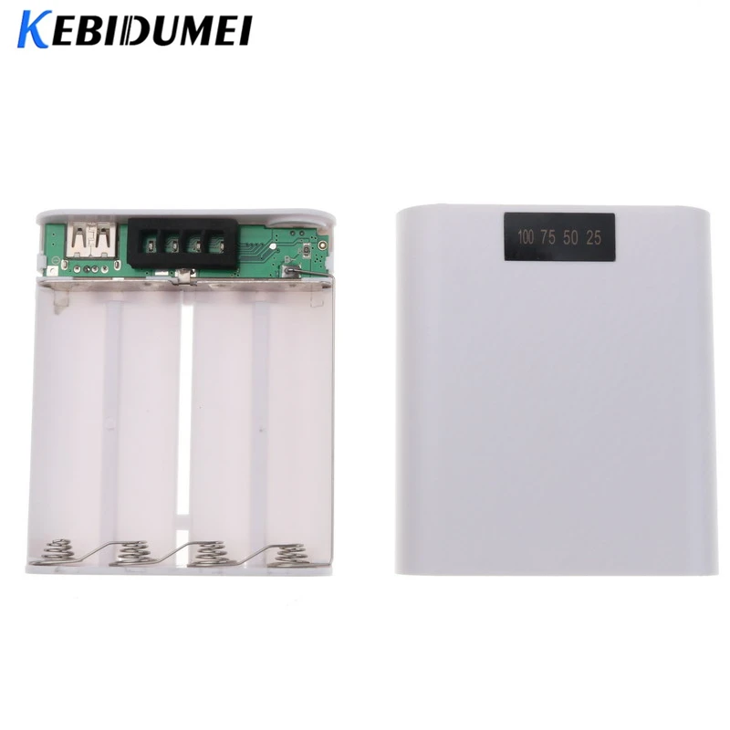 Чехол Kebidumei USB 4X 18650 для внешнего аккумулятора комплект со светодиодным дисплеем