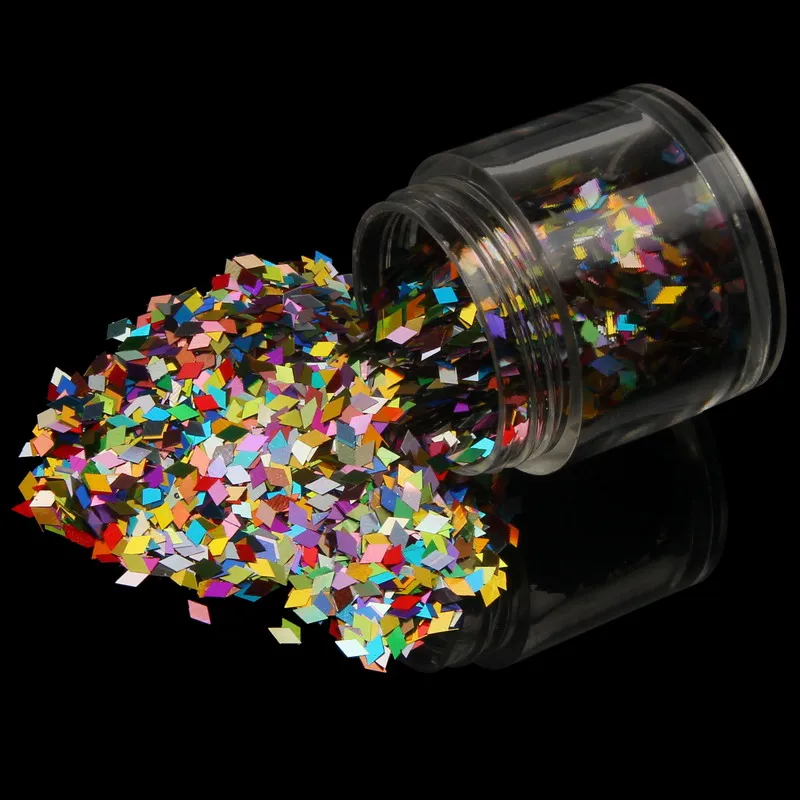 5 г Голографический лазерный маникюр ногтей Блеск пыли Советы украшения формы