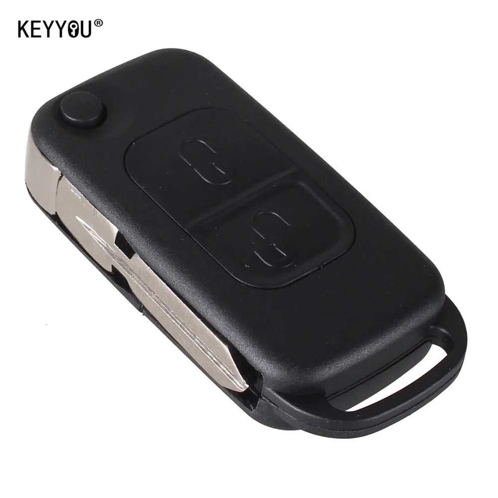 KEYYOU автомобильный стиль 2 кнопки флип складной ключ Оболочка Чехол для входа