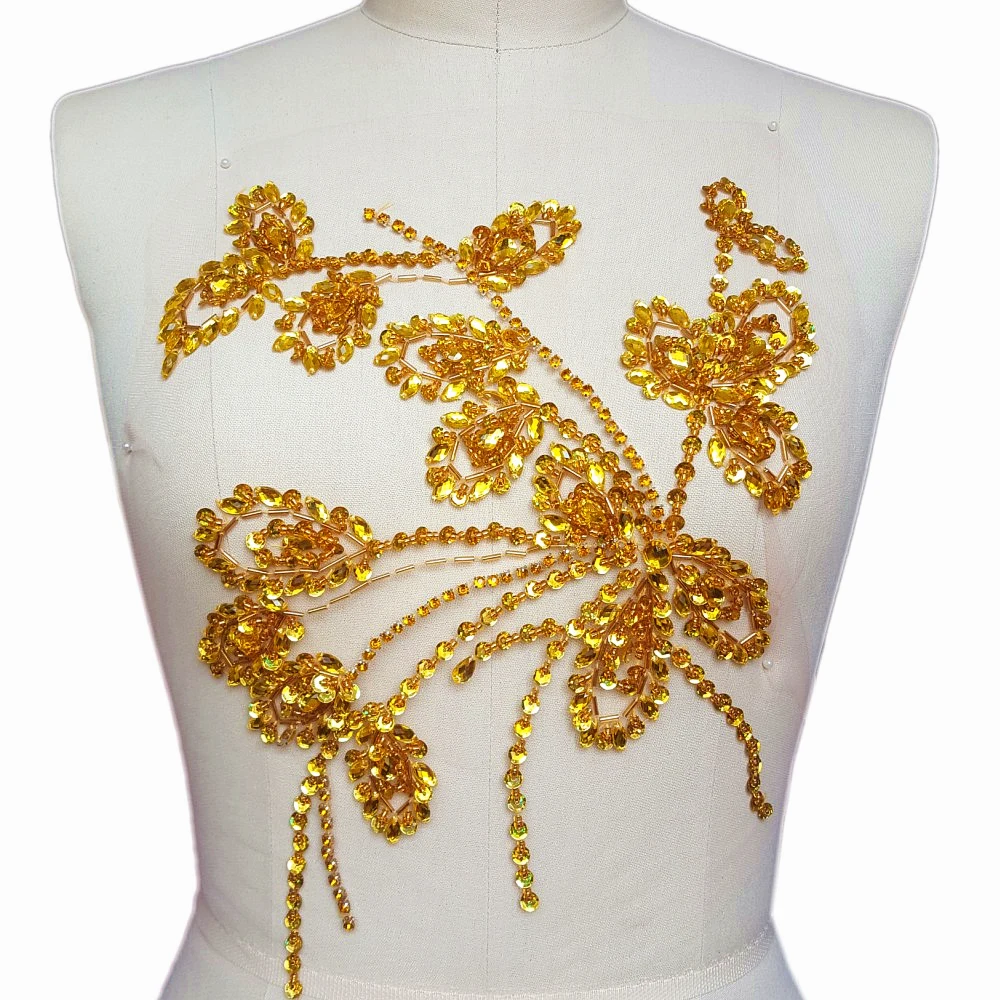 

Аппликации и нашивки свадебные с бусинами, 27x35 см