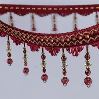 12yardlot curtain lace accessories tassel fringe trim diy watermelon beads drapery sewing textile decoration home textile au609