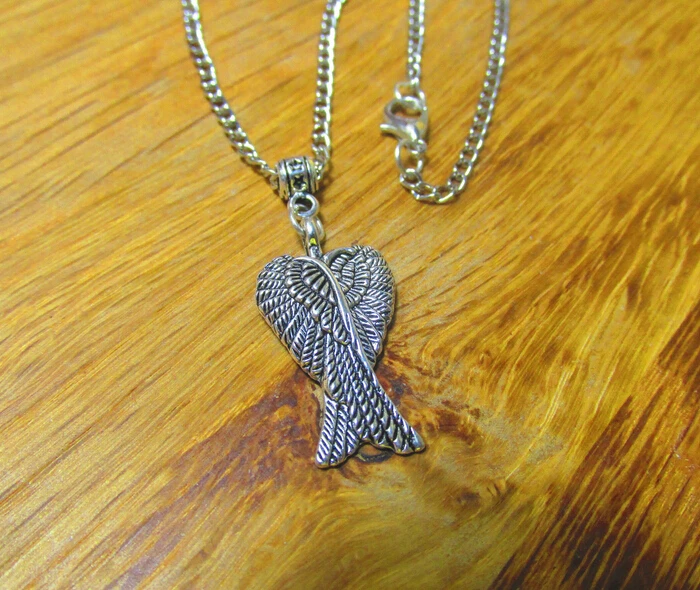 Fashion Jewelry Vintage Guardian Angel Wings Charm Pendant Necklace Sweater Necklaces DIY Holiday Gifts | Украшения и аксессуары