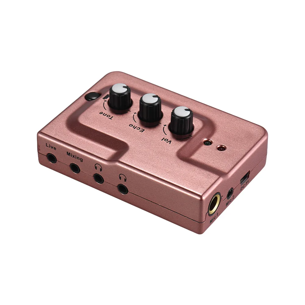 External Audio Mixing Sound Card Interface Network Online Singing Device Built-in Rechargeable Battery | Спорт и развлечения