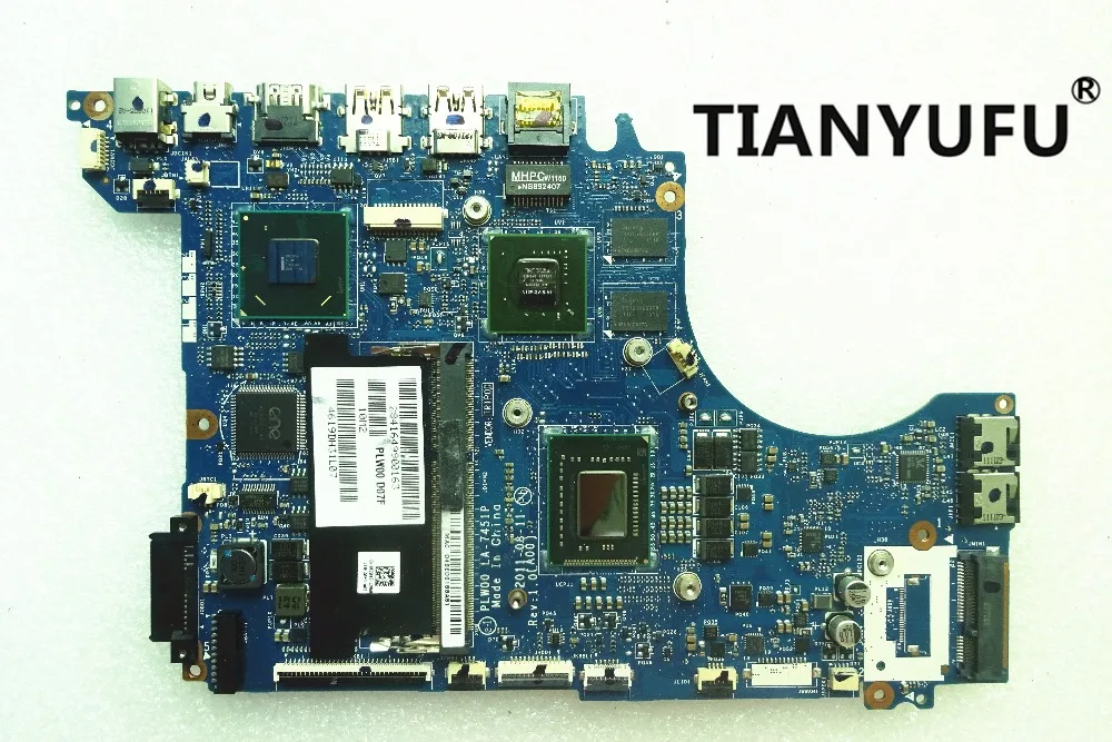 Материнская плата XPS 14Z DDR3 i7-2640m 01GY8V 1GY8V CN-01GY8V для DELL 14z L412z материнская ноутбука