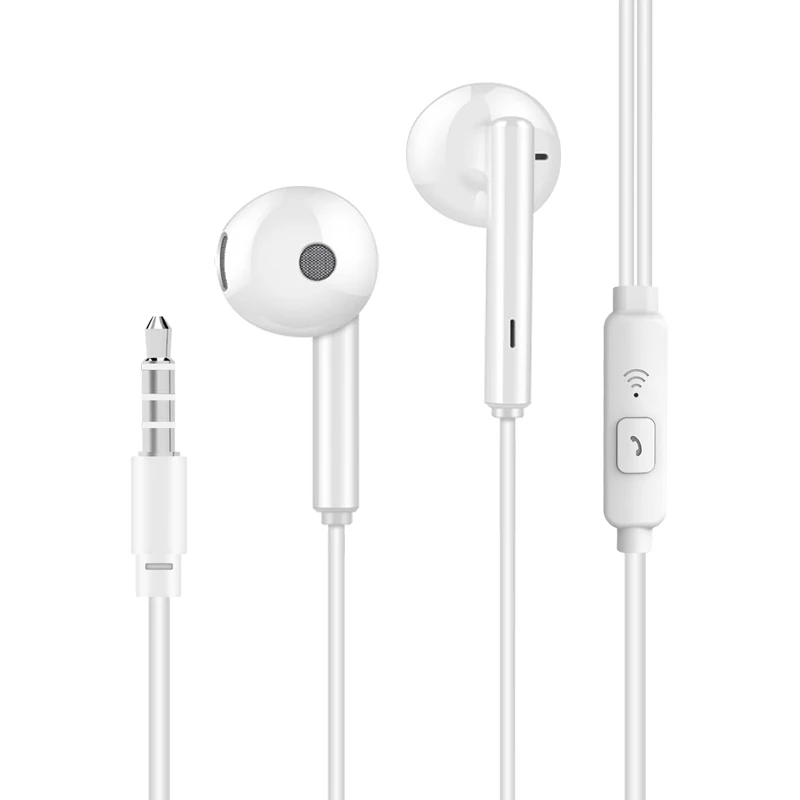 Белый VPB S13 наушники супер бас микрофон в ухо 3,5 мм для iphone 6 6s xiaomi для мобильного телефона - Цвет: Белый