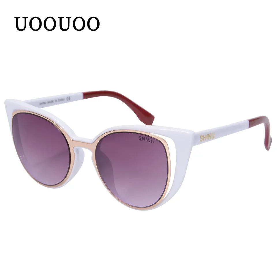 Модные солнцезащитные очки для женщин Кошачий глаз Oculos De Sol Feminino UV400 Защита от