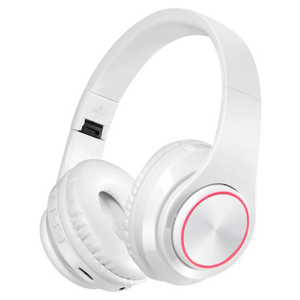 DioIono Беспроводные Проводные Bluetooth наушники светодиодные Беспроводная гарнитура