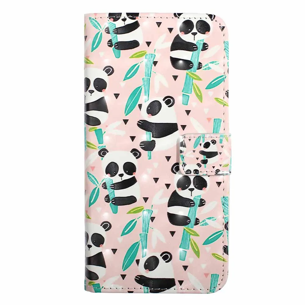 Bamboo Panda Милый мультяшный чехол-кошелек флип-чехол для телефона huawei Honor 10 Lite 7A P30 P20 Lite mate 20 Lite Y6 Prime Y7 Pro - Цвет: Bamboo Panda