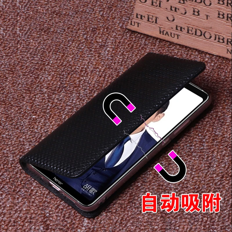 Подлинная Кожаный чехол для huawei Honor Примечание 10 Huaiyi натуральная кожа + TPU полный