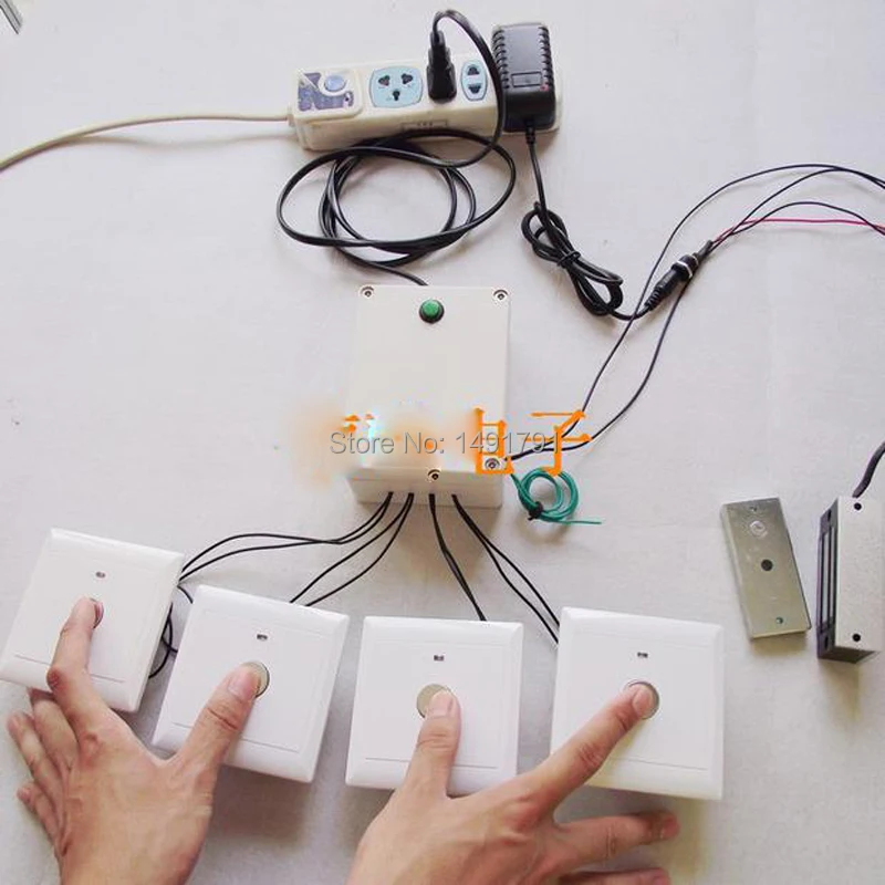 Реквизит для выхода из таинственной комнаты/сенсорные четыре настенные