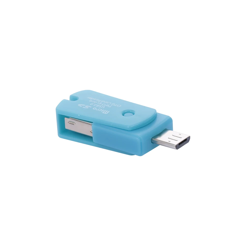 Micro USB 2 в 1 OTG кардридер Поддержка TF карта рекордер телефон памяти вращающийся