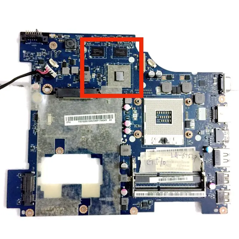 Материнская плата для ноутбука lenovo G570 LA 6753P 100% тест ок доставка|Материнские платы|