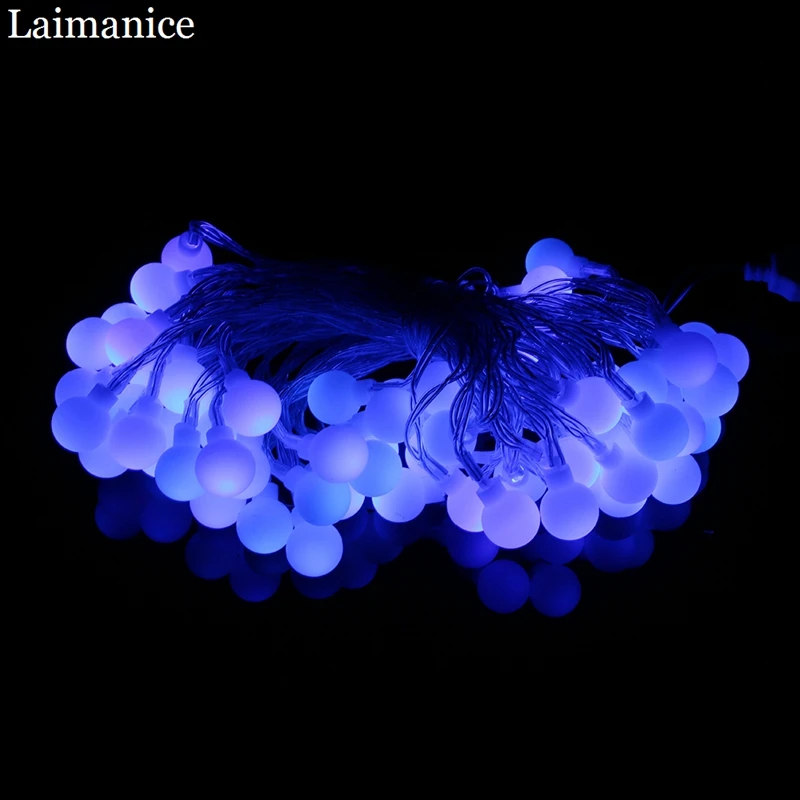 Светодиодная гирлянда с шарами 10 м 60 светодиодов 5 В питание от USB|fairy lights|string lightsled