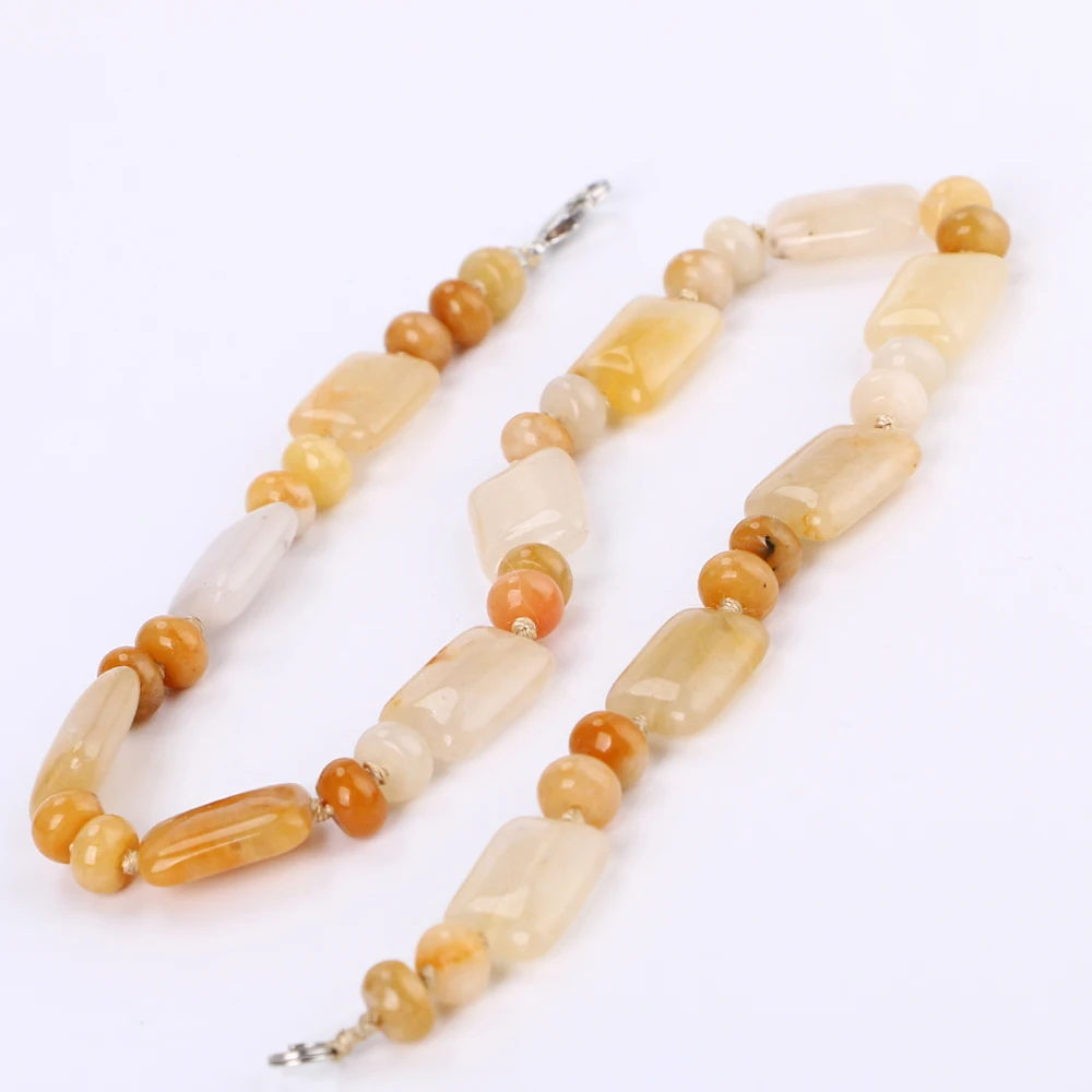 Юмбен топаз ожерелье мощность натуральный камень кристалл Квадрат Мужчины