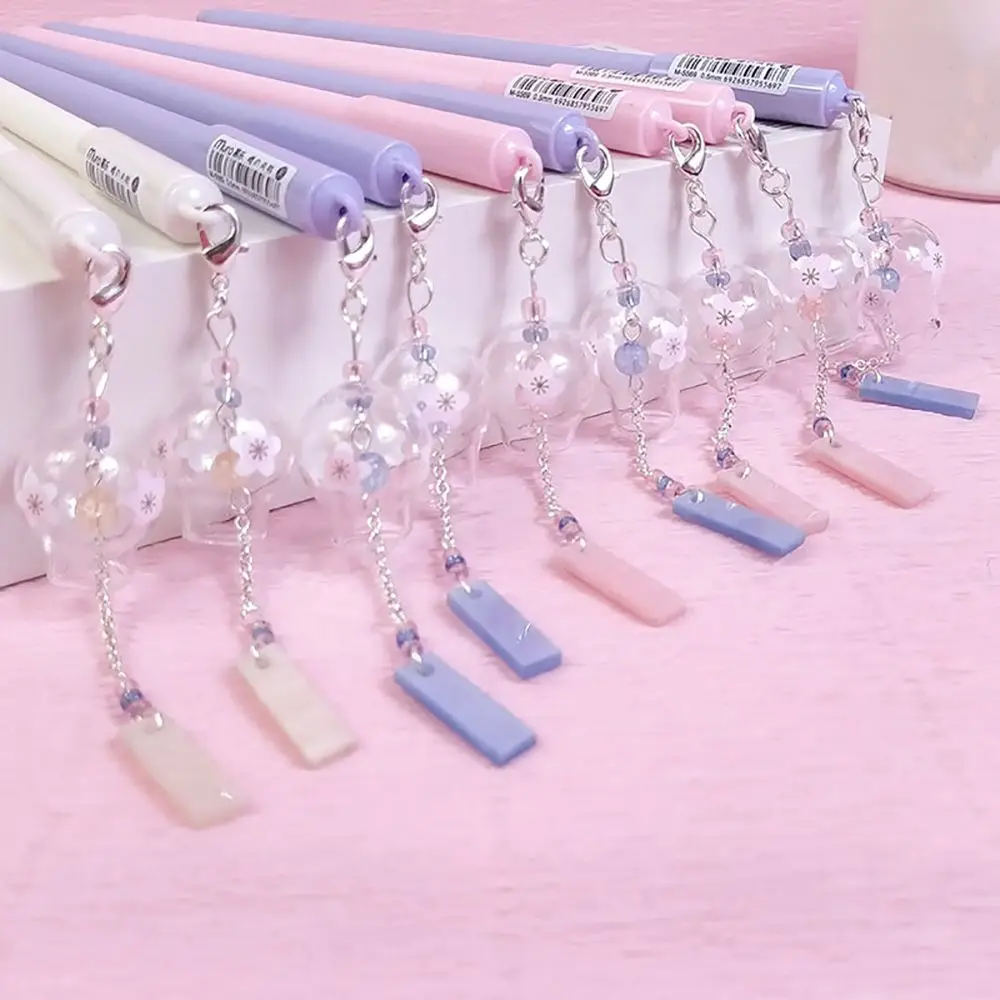 1 шт., новинка, Wind Chime, гелевая ручка, 0,5 мм, черные чернила, ручки для подписи, школьные, офисные, канцелярские принадлежности, гелевые ручки, подарок для детей